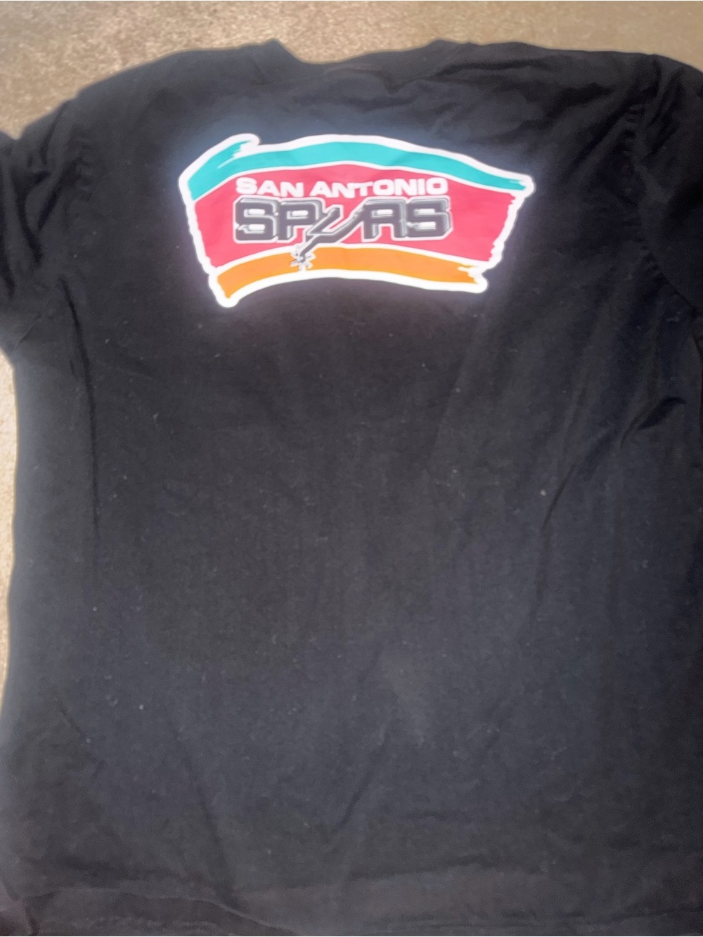 Men's Black San Antonio Spurs Hardwood Classics Team OG 2.0 Premium T-Shirt XL - Picture 6 of 8